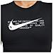 T-shirt Da Donna Crop Swoosh Nera Taglia L Cod Dn5798-010 - Foto miniatura 3