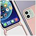 Cover Semirigida Per Iphone 12 / 12 Pro Cordino Nylon 80 Cm Rosa Chiaro - Foto miniatura 4