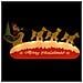 Decorazione Natalizia Babbo Natale E Renne Gonfiabili Led 145cm - Foto miniatura 1
