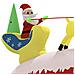 Decorazione Natalizia Babbo Natale E Renne Gonfiabili Led 145cm - Foto miniatura 5