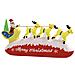 Decorazione Natalizia Babbo Natale E Renne Gonfiabili Led 145cm - Foto miniatura 5