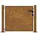Cancello Da Giardino 105x105 Cm In Acciaio Corten - Foto miniatura 6