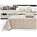 Telo Arredo Copridivano Multiuso Copritutto Misto Cotone Modello Multirighe 180x260 Lino - Foto miniatura 2