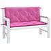 Cuscini Per Panca Da Giardino 2 Pz Rosa 120x50x7 Cm In Tessuto - Foto miniatura 3