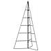 Albero Di Natale Decorativo In Metallo Nero 100 Cm - Foto miniatura 2