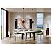 Tavolo Allungabile 90x160/264 Cm Bridge Evolution Telaio Antracite - Bianco Frassino - Foto miniatura 2