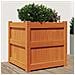 Fioriera Giardino Marrone Cera 50x50x50 Cm Legno Massello Pino - Foto miniatura 1