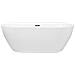 Vasca Da Bagno Freestanding Carrera 180 X 80 Cm Bianco - Foto miniatura 4