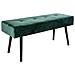 Panca Skiby - Verde - Velluto - 35x100x44 Cm - Foto miniatura 3