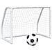 Porte Calcio Bambini 2pz Con Pallone Bianco 64x35x48 Cm Metallo - Foto miniatura 2