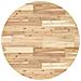 Piano Tavolo Rotondo 80x4 Cm In Legno Massello Di Acacia - Foto miniatura 2