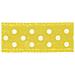 Nastro In Raso Con Puntini H 9,5mm Rotolo 10mt Giallo - Foto miniatura 2