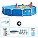 Piscina Fuori Terra - In Giro - 366x76 Cm - Blu - Include Accessori Coordinati A1718 - Foto miniatura 1