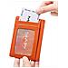 Elegante Portafoglio Per Carte Airtag Con Blocco Rfid Orange - Foto miniatura 2