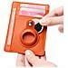 Elegante Portafoglio Per Carte Airtag Con Blocco Rfid Orange - Foto miniatura 4