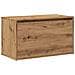 Panca Ingresso 80x40x45 cm Rovere Artigianale Legno Multistrato - Foto miniatura 1