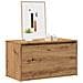 Panca Ingresso 80x40x45 cm Rovere Artigianale Legno Multistrato - Foto miniatura 2