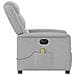 Poltrona Reclinabile Massaggio Elettrica Grigio Nuvola Tessuto - Foto miniatura 6