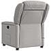 Poltrona Reclinabile Massaggio Elettrica Grigio Nuvola Tessuto - Foto miniatura 7