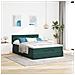 Struttura Letto Pouf con Materasso 140x200 cm in Velluto - Foto miniatura 4