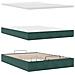 Struttura Letto Pouf con Materasso 140x200 cm in Velluto - Foto miniatura 7