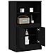 Mobile Alto Nero Rovere 60x35.5x103.5 cm Legno ingegnerizzato - Foto miniatura 3