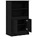 Mobile Alto Nero Rovere 60x35.5x103.5 cm Legno ingegnerizzato - Foto miniatura 5