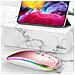 Mouse Wireless Dual Mode 2.4g + Bluetooth 5.8g - Rosa - Foto miniatura 3