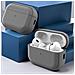Custodia Protettiva In Tpu Compatibile Con Airpods 1/2 - Texture In Pelle, Antiurto Grey - Foto miniatura 3