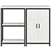 Set di Stoccaggio per Cucina 2 pcs Bianco 120 x 50 x 92 cm - Foto miniatura 8