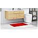 Tappetino da Bagno Rettangolare Rosso 60x90 cm in Polipropilene Antiscivolo - Foto miniatura 4