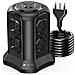 Multipresa da Tavolo a Torretta Salvaspazio 8 Posti Italiana Bipasso / Schuko 2 USB-A e 2 USB-C - Foto miniatura 1