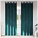 Tende con tende 2 pcs Verde scuro 140 x 225 cm Velluto - Foto miniatura 2