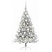 Albero di Natale artificiale con luci integrate Argento 120 cm - Foto miniatura 3