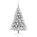 Albero di Natale artificiale con luci integrate Argento 120 cm - Foto miniatura 4