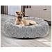 80cm Shaggy Bed Cuscino per cani grigio chiaro impermeabile - Foto miniatura 5