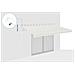 Tenda Da Sole Monoblocco Bianca Vecchio 4m X 3m Tela Beige - Foto miniatura 6