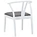 Sedia da pranzo 2 pcs Bianco e Grigio Legno di gomma solido - Foto miniatura 7