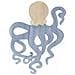 Pannello Da Parete Octopus In Ferro E Legno Con Polpo Stilizzato - Foto miniatura 1