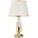 Lampada Da Tavolo Vkh905-bianco-tessuto-30x30x52 Cm - Foto miniatura 1