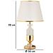 Lampada Da Tavolo Vkh905-bianco-tessuto-30x30x52 Cm - Foto miniatura 7
