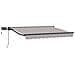 Cornice per Tenda Manuale con LED Grigio chiaro 3,5 x 2,5 m - Foto miniatura 1