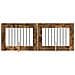 Cancello per cani con supporti 2 pcs Rovere Fumo 80 x 60 cm - Foto miniatura 1
