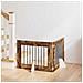Cancello per cani con supporti 2 pcs Rovere Fumo 80 x 60 cm - Foto miniatura 2