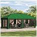 Gazebo da giardino 6 x 3 m Verde Poliestere e Acciaio 190 - Foto miniatura 2