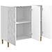 Credenza Bianco Lucido 89 x 34,5 x 80 cm Legno ingegnerizzato - Foto miniatura 2