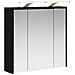 Mobiletto per specchio da bagno Rovere Nero 63,5 x 16 x 62,5 cm - Foto miniatura 1