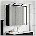 Mobiletto per specchio da bagno Rovere Nero 63,5 x 16 x 62,5 cm - Foto miniatura 4