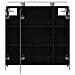 Mobiletto per specchio da bagno Rovere Nero 63,5 x 16 x 62,5 cm - Foto miniatura 7