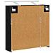 Mobiletto per specchio da bagno Rovere Nero 63,5 x 16 x 62,5 cm - Foto miniatura 9